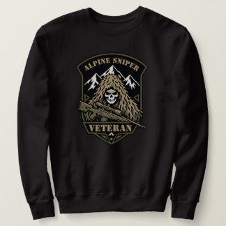 Alpenschütze Veteran Berg Totenkopf Sweatshirt