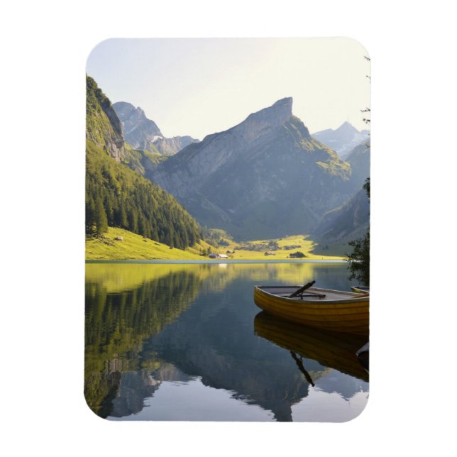 Alpensee in der Schweiz Magnet (Vertikal)