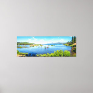 Alpensee Panorama Fotografie Wandkunst Leinwanddruck