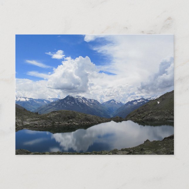 Alpensee Postkarte (Vorderseite)