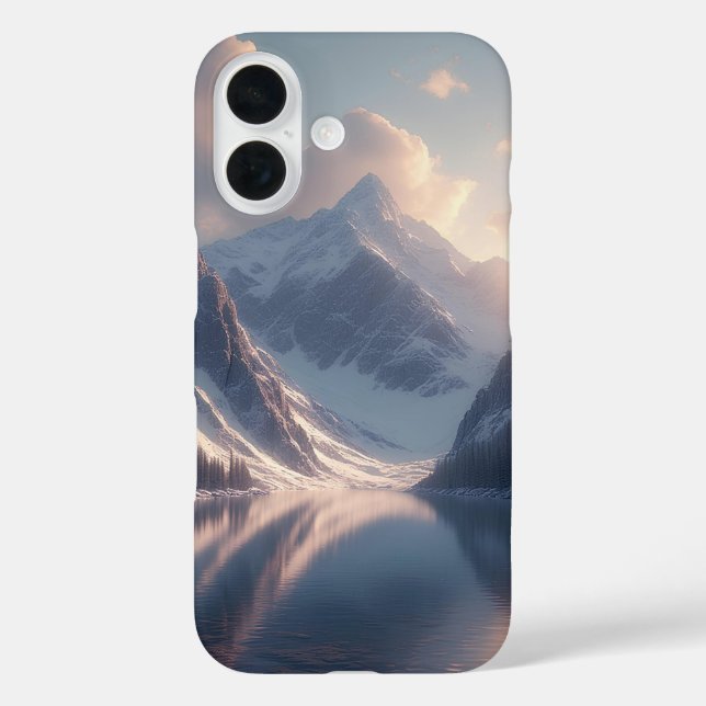 Alpensee-Sonnenaufgangsreflexion  Case-Mate iPhone Hülle (Rückseite)