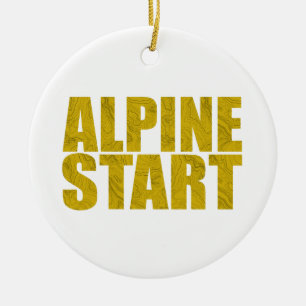 Alpenstart (Topo) Keramik Ornament
