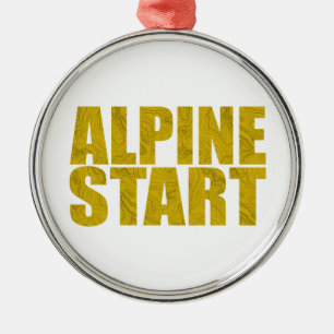 Alpenstart (Topo) Ornament Aus Metall