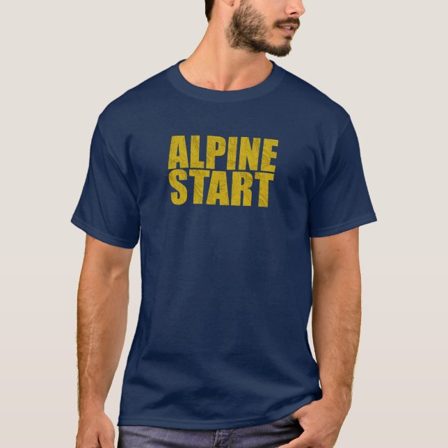 Alpenstart (Topo) T-Shirt (Vorderseite)