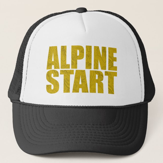 Alpenstart (Topo) Truckerkappe (Vorderseite)