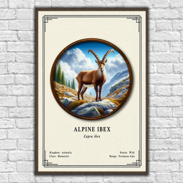 Alpensteinbock Zoologie-Serie Poster (Von Creator hochgeladen)
