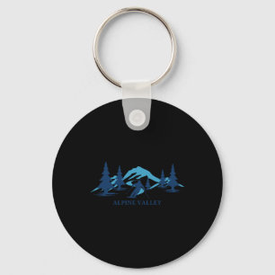Alpental Michigan Ski Resort Skifahren Skier Schlüsselanhänger