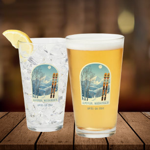 Alpental Washington Urlaub Après-Ski-Bierglas Glas