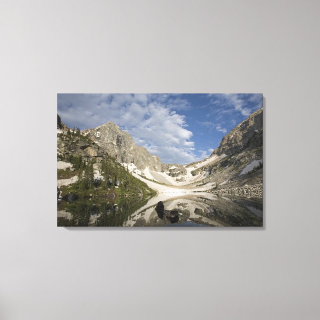 Alpentaren und Gletscherhorn im Teton Leinwanddruck (Vorderseite)