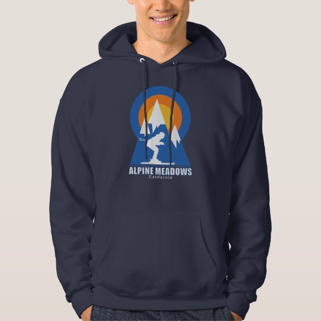 Alpenwiese Ski Sunset T - Shirt (Vorderseite)