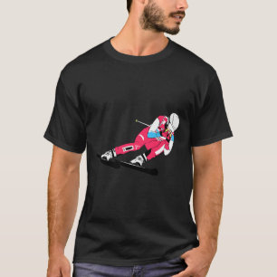 Alpes Skifahren Skifahren Skifahren Ski Downhill T-Shirt