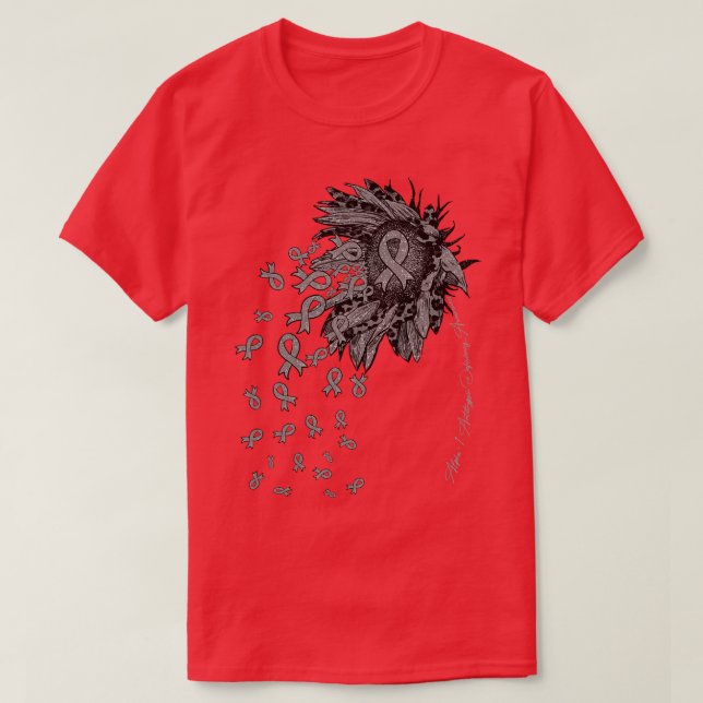 Alpha1 Antitrypsin Defizitbewusstsein Sonnenblume T-Shirt (Design vorne)