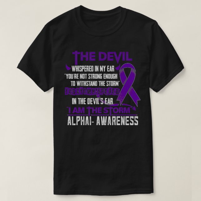 Alpha1 Bewusstsein, ich bin der SturmTeufel T-Shirt (Design vorne)