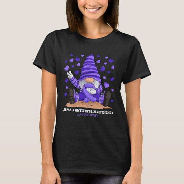 Alpha 1 Antitrypsin Deficiency Awareness Month Pur T-Shirt (Vorderseite)