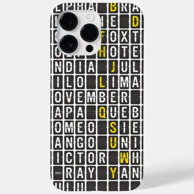 Alpha-Bravo-Charlie Case-Mate iPhone Hülle (Rückseite)