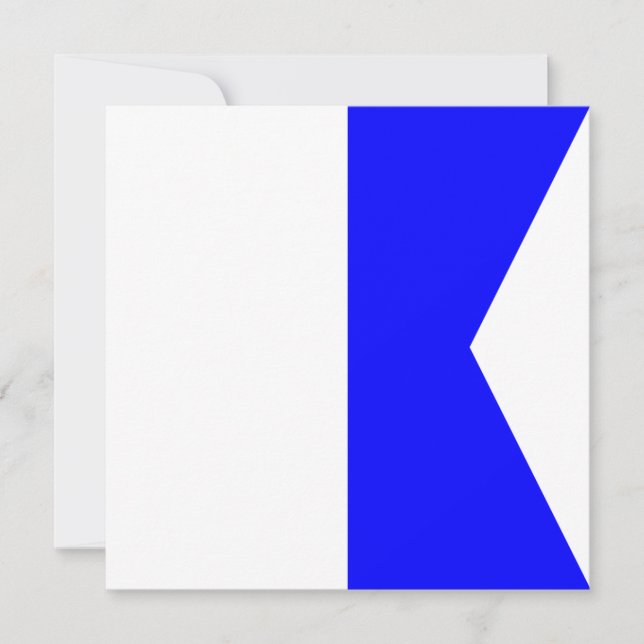 Alpha-Buchstaben A des optischen Flag (Vorderseite)