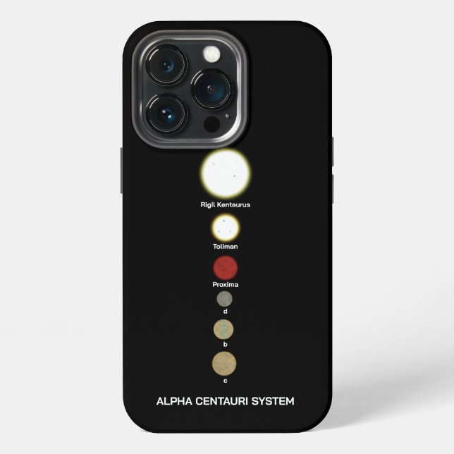 Alpha Centauri System iPhone Hülle (Hinten)