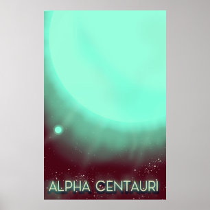Alpha Centauri Weltraum-Kunstposter Poster
