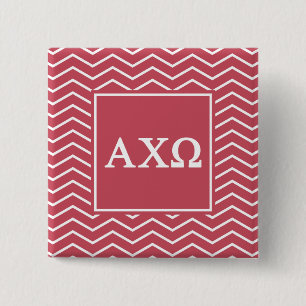 Alpha Chi Omega   Chevron-Muster Button