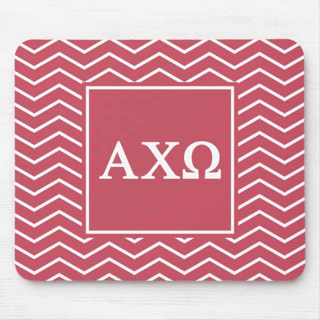 Alpha Chi Omega | Chevron-Muster Mousepad (Vorne)