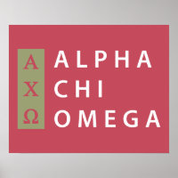Alpha Chi Omega | Gestapelte Logos