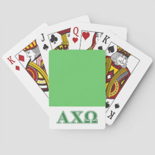 Alpha Chi Omega Griechische Buchstaben Spielkarten