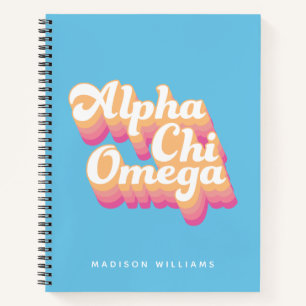 Alpha Chi Omega   Groovy Script Notizbuch