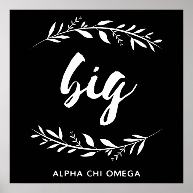 Alpha Chi Omega | Große Girlande Poster (Vorne)