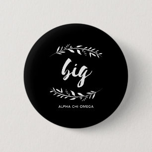 Alpha Chi Omega Großer Kranz Button