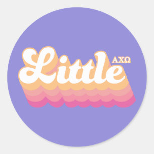 Alpha Chi Omega Klein Runder Aufkleber