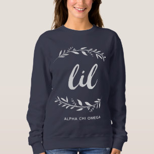 Alpha Chi Omega   Kleiner Kranz Sweatshirt