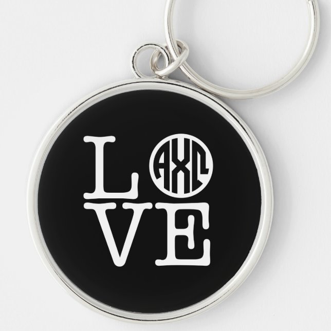 Alpha Chi Omega| Liebe Schlüsselanhänger (Vorne)