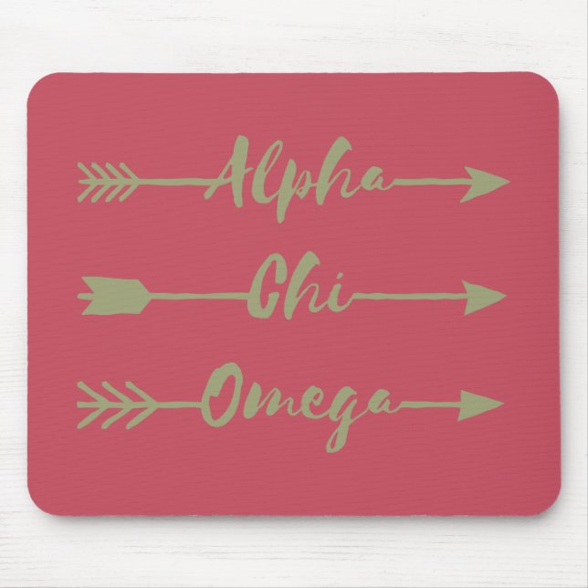 Alpha Chi Omega | Pfeile Mousepad (Vorne)