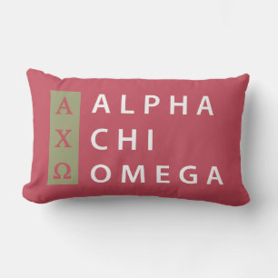 Alpha Chi-Omega Staplungslogo Lendenkissen