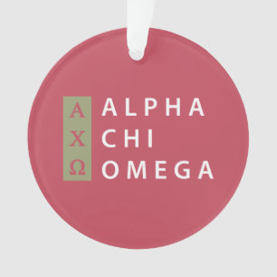 Alpha Chi-Omega  Staplungslogo Ornament