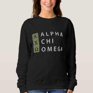 Alpha Chi-Omega Staplungslogo Sweatshirt