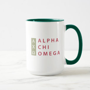 Alpha Chi-Omega  Staplungslogo Tasse