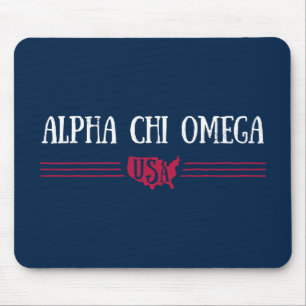 Alpha Chi Omega - USA Mousepad