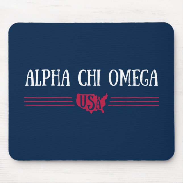 Alpha Chi Omega - USA Mousepad (Vorne)
