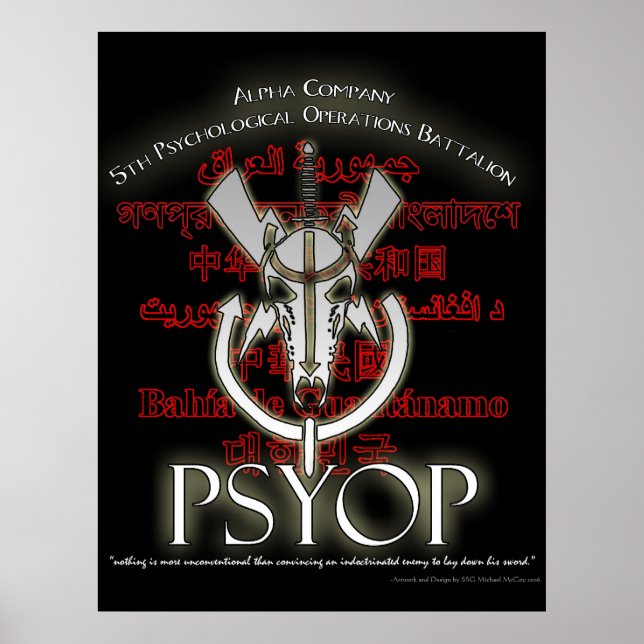 Alpha Company 5th PSYOP BN Poster (Vorne)