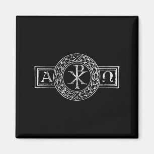 Alpha Et Omega Chi und Rho Xp Jesus Christus Chris Magnet