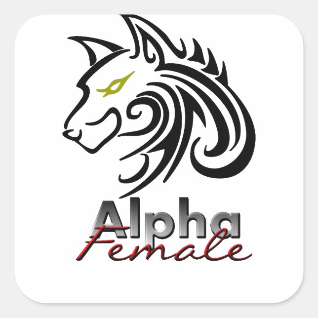 Alpha Female Stickers (Vorderseite)