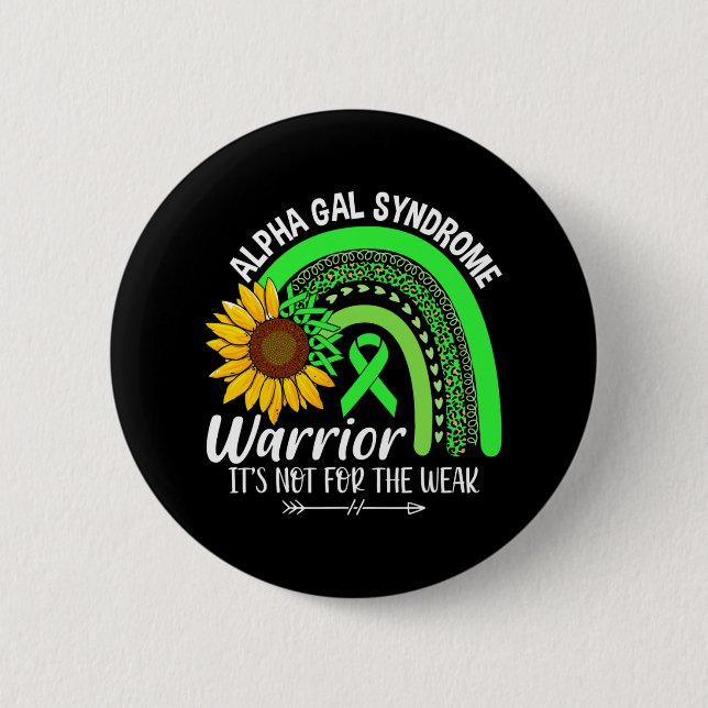 Alpha Gal Syndrom Syndrom Bewusstsein Button (Vorderseite)
