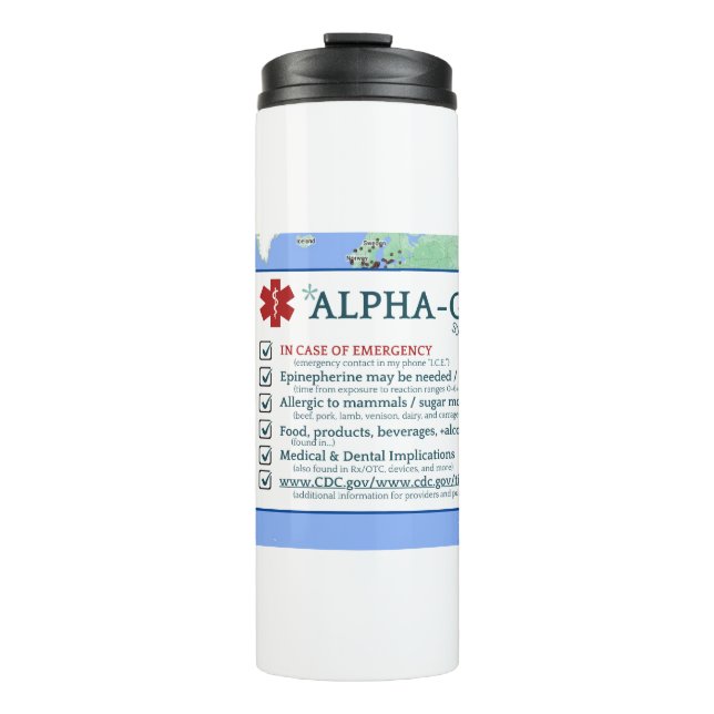 ALPHA-GAL SYNDROM TUMBLER THERMOSBECHER (Vorderseite)