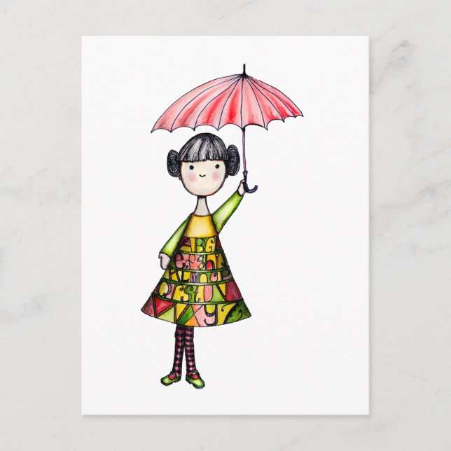 Alpha Girl Postkarte (Vorderseite)