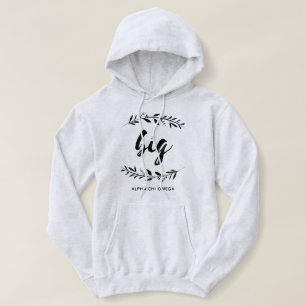 Alpha großer Kranz Chi-Omegas Hoodie