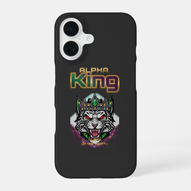 Alpha king motivational  iPhone 16 hülle (Rückseite)