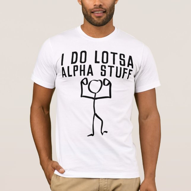 ALPHA MALE Funny MEN'S T - Shirt (Vorderseite)