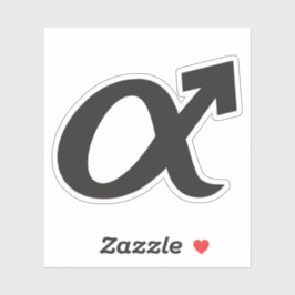 Alpha-Male-Logo Aufkleber