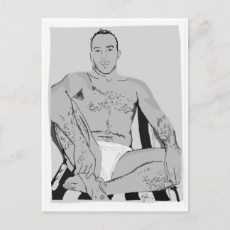 "Alpha Male" Postkarte